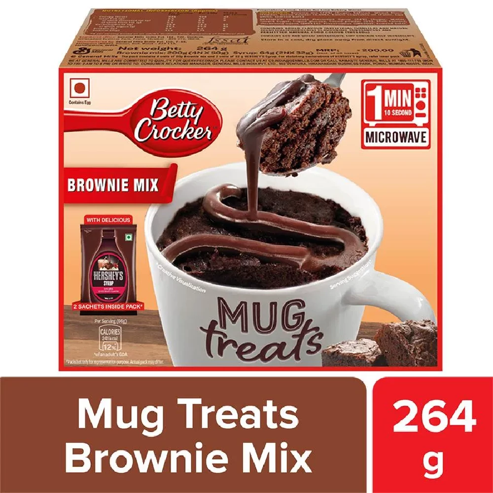 Betty Crocker Mug Treats Brownie Mix, 264 g-1.webp